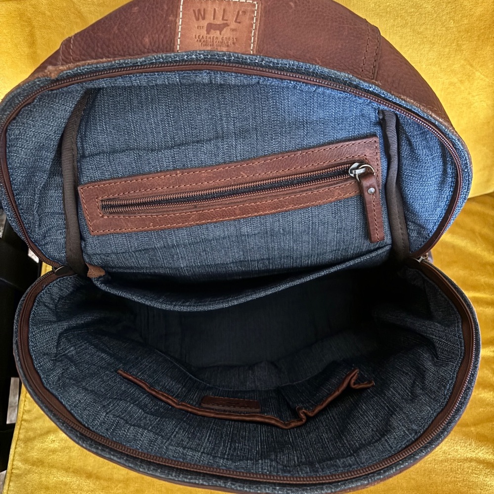 Will Leather Goods Brown and Multicolor Backpack - Picture 5 of 9